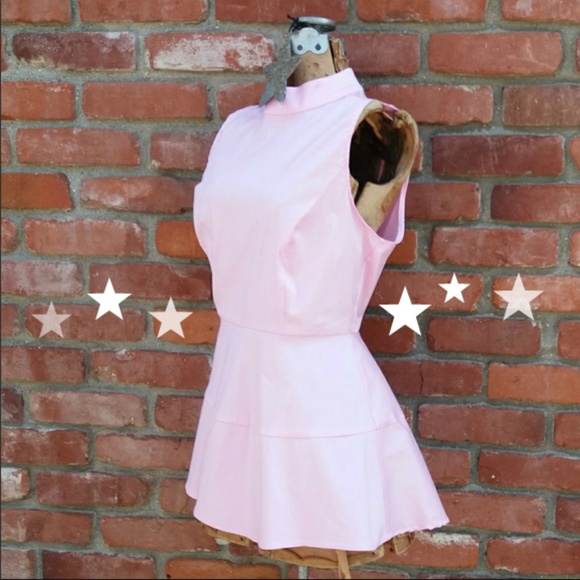 Catherine Malandrino Tops - Catherine Malandrino Pink Peplum Top